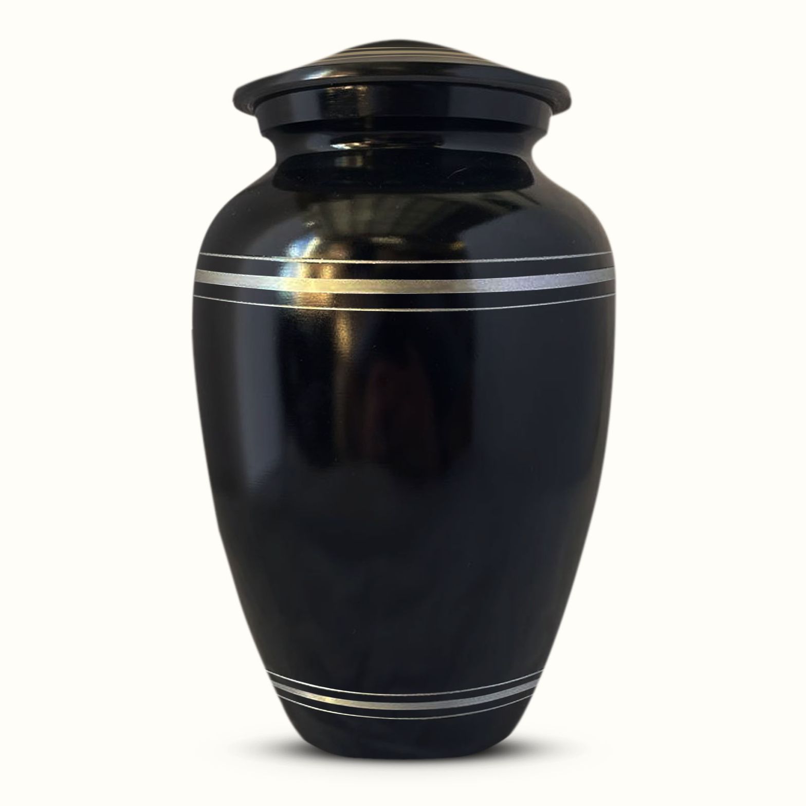 Silver Rim Collection Cremation Urn