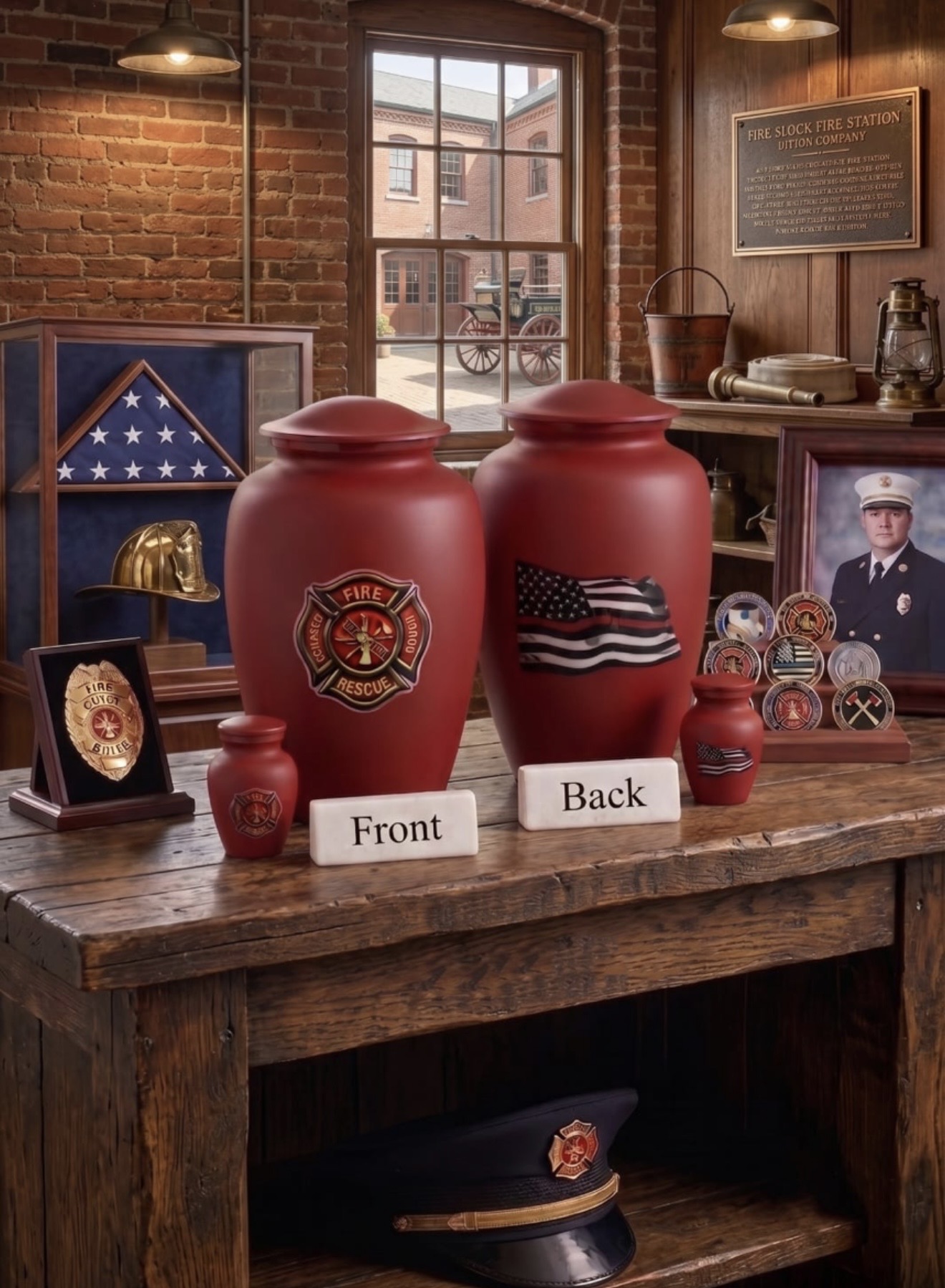 Firefighter Tribute Urn