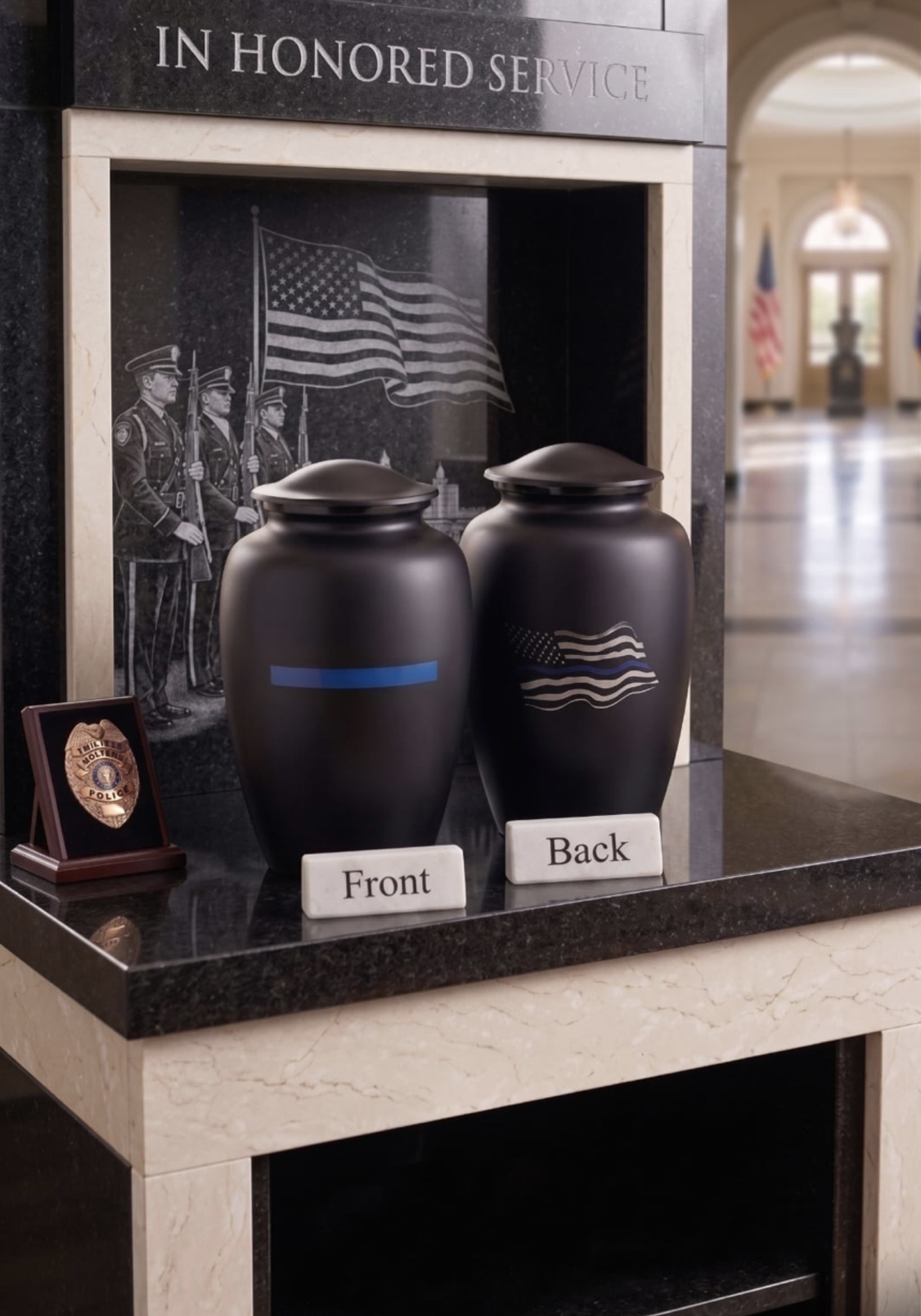 Police Tribute Urn
